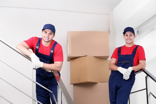 Staff member checking safety procedures in a storage facility