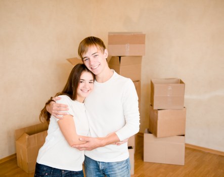 Packed boxes ready for mobile self storage in Walthamstow