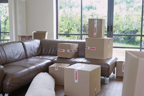Packing boxes for Walthamstow house removals